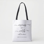 Mom Is a Verb Mother Quote Keepsake Tasche (Vorderseite)