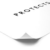 Mom Is a Verb Not a Noun Mother Keepsake Poster (Ecke)