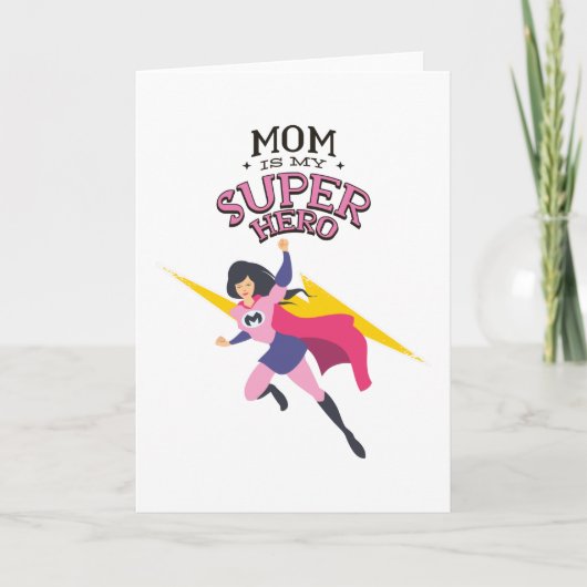 Mom is my superhero karte (Vorderseite)