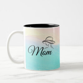 Mom is Mystery Mag Sass & Soul Mug Pastel Teal Zweifarbige Tasse