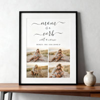 Mom ist ein Verb Familienfoto-Collage Mutter Anden