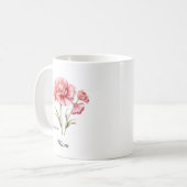 Mom January Birth Flower Kaffeetasse (Vorderseite Links)
