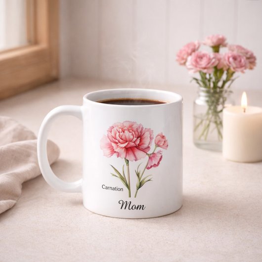 Mom January Birth Flower Kaffeetasse