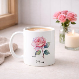 Mom June Birth Flower Rose Kaffeetasse