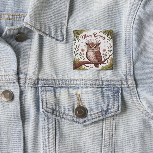 Mom Knows Button (Beispiel)