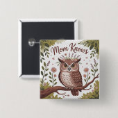 Mom Knows Button (Vorne & Hinten)