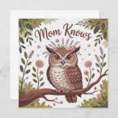 Mom Knows Einladung (Vorne/Hinten)