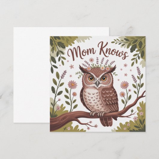 Mom Knows Einladung (Vorne/Hinten)