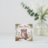 Mom Knows Quadratische Visitenkarte (Stehend Vorderseite)