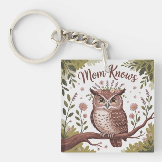 Mom Knows Schlüsselanhänger (Vorderseite)