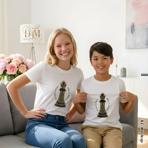 MOM Königin meines Lebens, Goldenes Skript schwarz T-Shirt