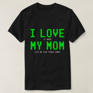 Mom Lässt Mich Gaming Shirt - Lustiges Gamer-Gesch