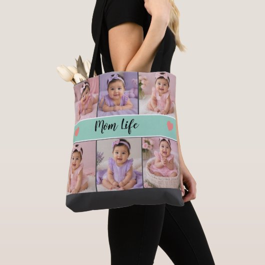 Mom Life 6 Photo Custom  Tasche (Von Nahem)