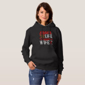 Mom Life Firefighter Wife Funny Firefighting Firew Hoodie (Vorne ganz)
