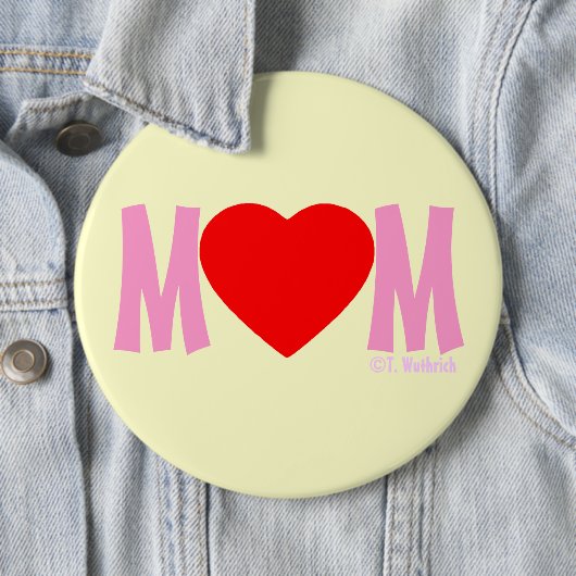 MOM Love Mother's Day Gift Button (Beispiel)