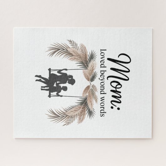 Mom Loved Beyond Words Puzzle (Horizontal)