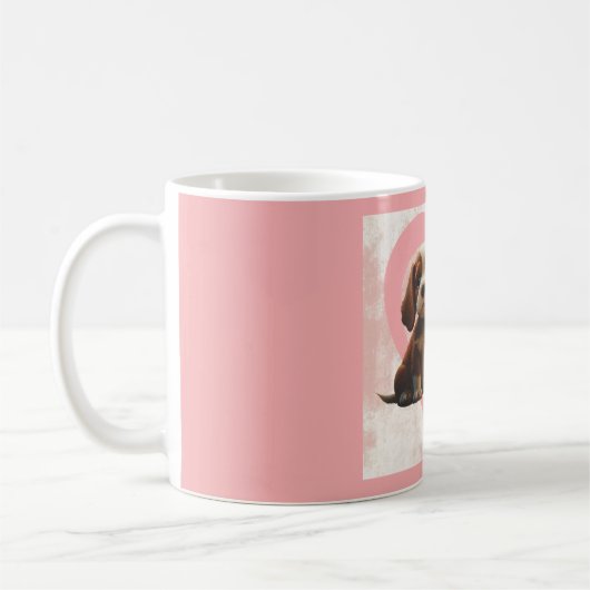 Mom loving puppy kaffeetasse (Links)