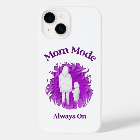 Mom Mode Always On | Funny Motherhood Phone Case (Rückseite)