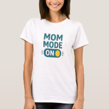 Mom-Modus aktiviert Teal-Schriftzug-Typografie
