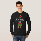 Mom Mom Elf Matching Family Group Christmas Party T-Shirt (Vorne ganz)