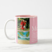 Mom Mother Definition 4 Photo Collage Pink Zweifarbige Tasse (Links)