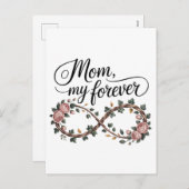 Mom, My Forever Feiertagspostkarte (Vorne/Hinten)