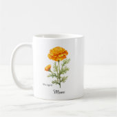 Mom October Birth Flower Marigold Kaffeetasse (Links)