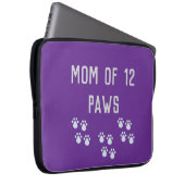 Mom of 12 paws laptopschutzhülle (Vorne Rechts)