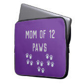 Mom of 12 paws laptopschutzhülle (Vorderseite Links)