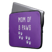 Mom of 8 paws laptopschutzhülle (Vorderseite Links)