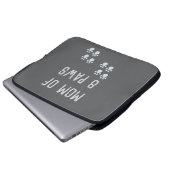 Mom of 8 paws laptopschutzhülle (Vorne Knopf)