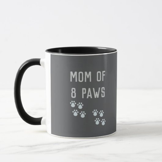 Mom of 8 paws tasse (Links)