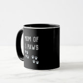 Mom of 8 paws tasse (Vorderseite Links)