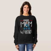 Mom Of A T1D Warrior  T1D Mom Sweatshirt (Vorne ganz)