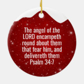 Mom of an Angel Golden Christian Christmas 👼🏻 🎄 Keramik Ornament (Hinten)