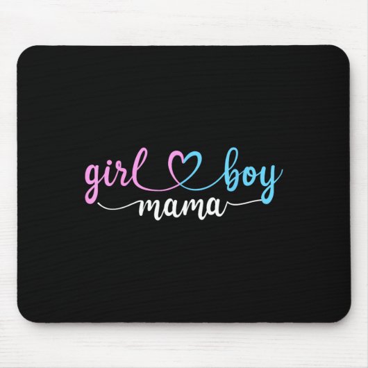 Mom of both mama of boys and girls  mousepad (Vorne)