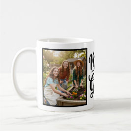 Mom of Girls Brush Script 2 Photo Kaffeetasse