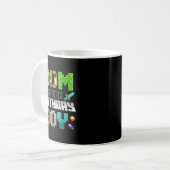 Mom Of The Birthday Boy Funny Gaming Birthday Xel Kaffeetasse (Vorderseite Links)