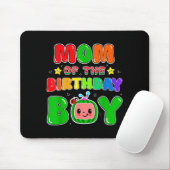 Mom Of The Birthday Boy Funny Melon Family Party M Mousepad (Mit Mouse)