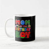Mom Of The Birthday Boy Melon Family Matching Funn Kaffeetasse (Links)