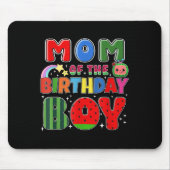 Mom Of The Birthday Boy Melon Family Matching Funn Mousepad (Vorne)