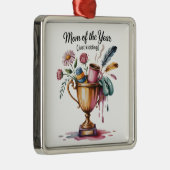 Mom Of The Year (Just Kidding) Ornament Aus Metall (Rechts)