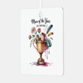 Mom Of The Year (Just Kidding) Ornament Aus Metall (Vorderseite links)