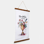 Mom Of The Year (Just Kidding) Wandteppich Mit Holzrahmen (Gewinkelt)