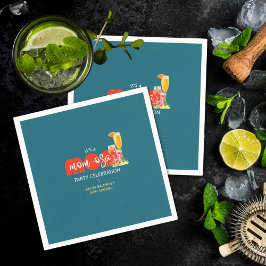 Mom-osa Baby Shower  Serviette