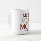 MOM Personalized Name Elegant White  Kaffeetasse (Vorderseite Links)