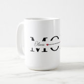 Mom Personalized Name Mother's Day  Kaffeetasse (Vorderseite Links)