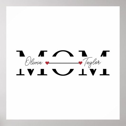 Mom Personalized Name Mother's Day Poster (Vorne)