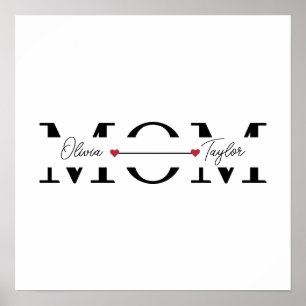 Mom Personalized Name Mother's Day  Poster