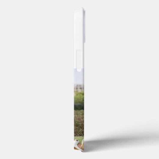 Mom Photo green text iPhone Case (Rückseite / Rechts)